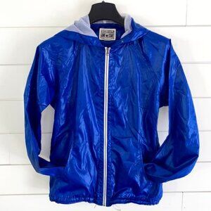 Converse Packable Rain Jacket, Royal Blue, Size Small – Windbreaker